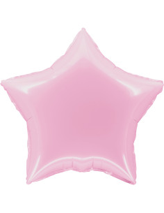 Balon foliowy w kształcie gwiazdki różowy 45cm