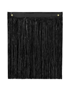 Kurtyna dekoracyjna czarna 100x200 cm
